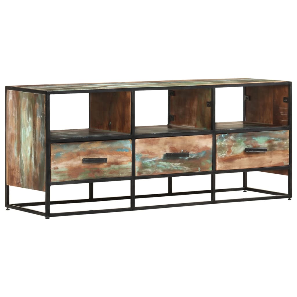 TV-Schrank 110x30x45 cm Altholz Massiv