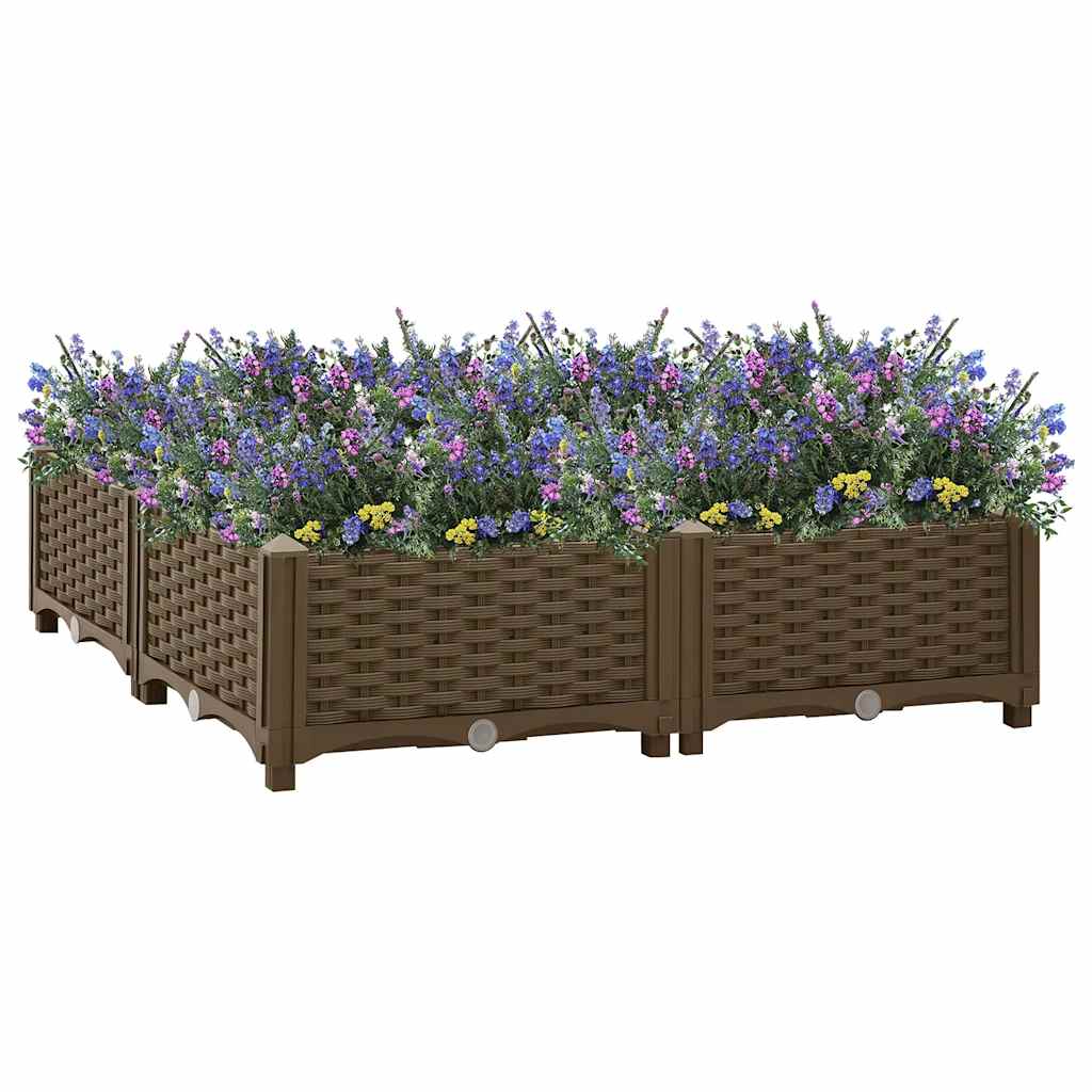 Hochbeet 80x80x23 cm Polypropylen