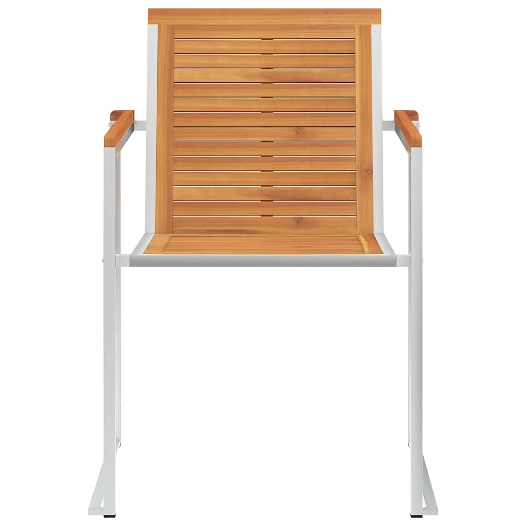 Gartenstühle 8 Stk. mit Kissen Massivholz Akazie