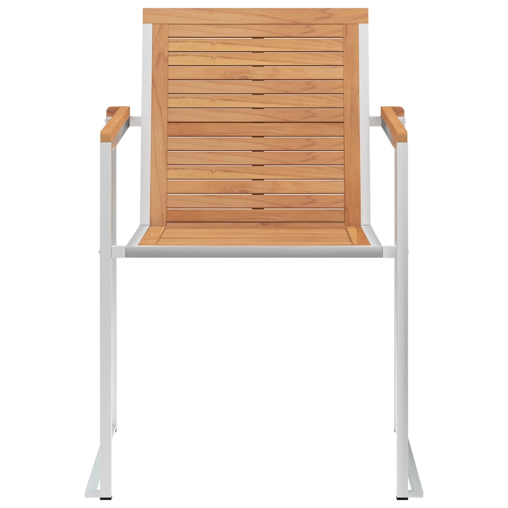 Gartenstühle 6 Stk. mit Kissen Massivholz Teak