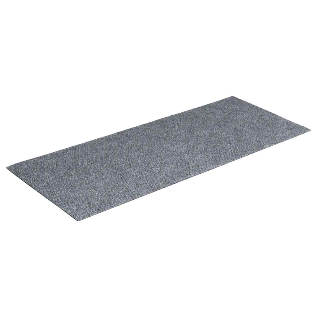 Stufenmatten Selbstklebend 15 Stk. 60x25 cm Hellgrau Rechteckig