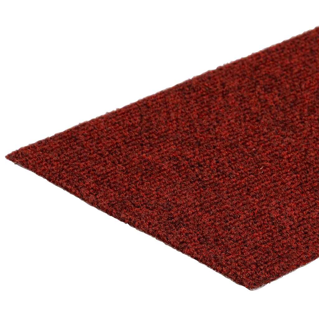 Stufenmatten Selbstklebend 15 Stk. 60x25 cm Bordeauxrot Rechteckig