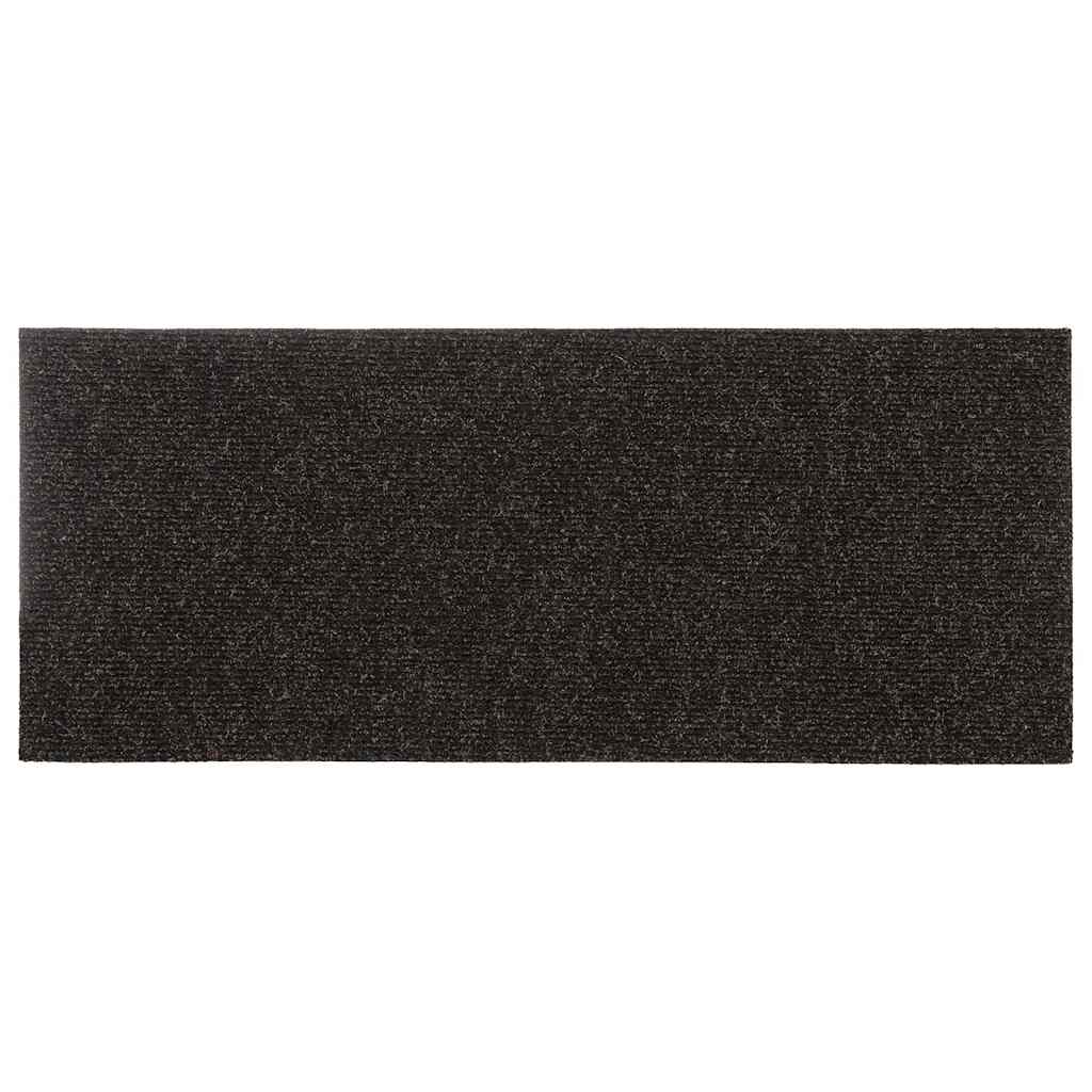 Stufenmatten Selbstklebend 15 Stk. 60x25 cm Dunkelbraun Rechteckig