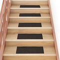 Stufenmatten Selbstklebend 15 Stk. 60x25 cm Dunkelbraun Rechteckig