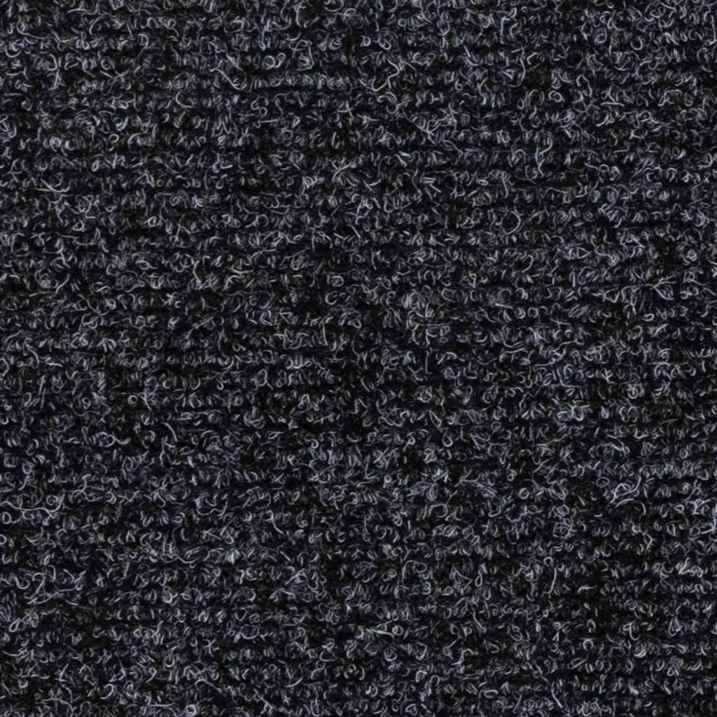 Stufenmatten Selbstklebend 15 Stk. 76x20 cm Dunkelgrau Rechteckig