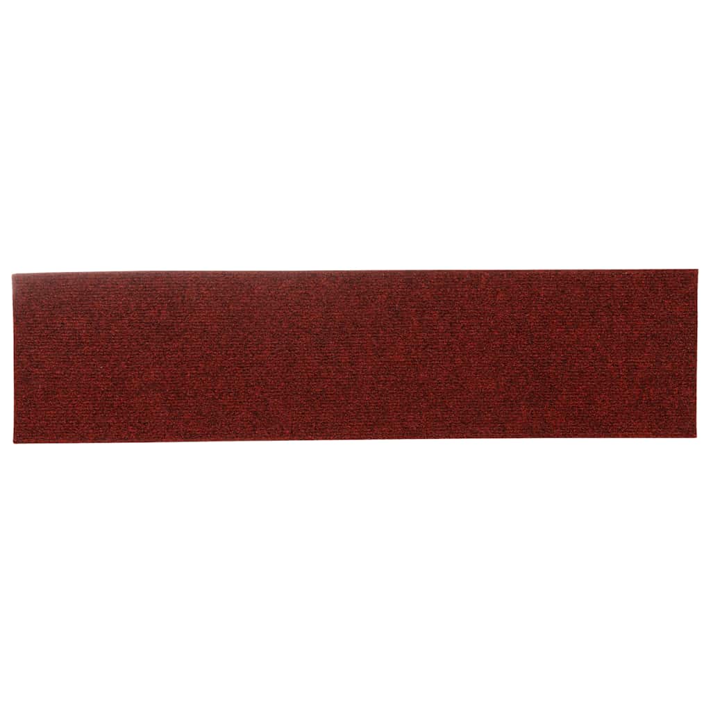 Stufenmatten Selbstklebend 15 Stk. 76x20 cm Bordeauxrot Rechteckig