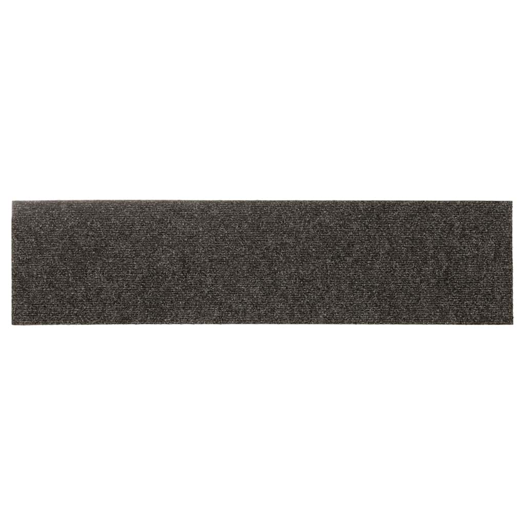 Stufenmatten Selbstklebend 15 Stk. 76x20 cm Anthrazit Rechteckig