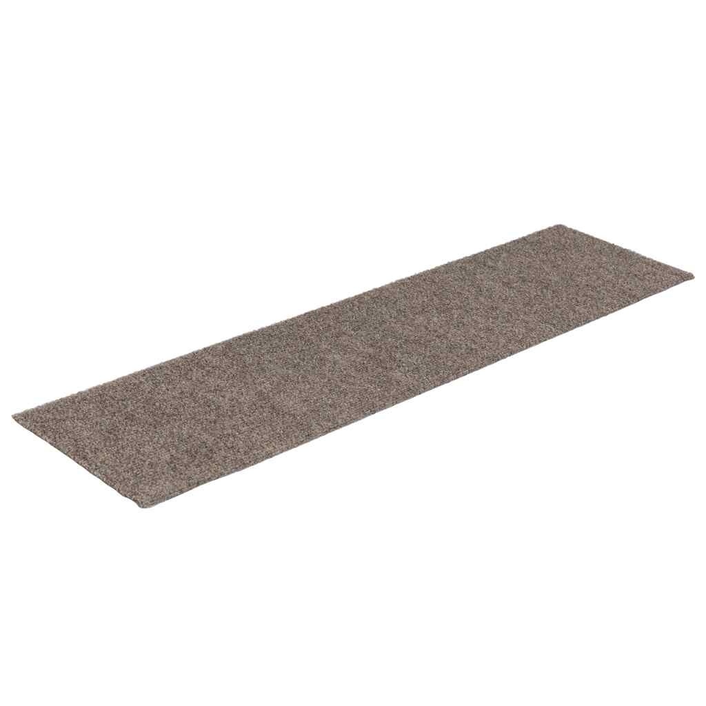Stufenmatten Selbstklebend 15 Stk. 76x20 cm Beige Rechteckig