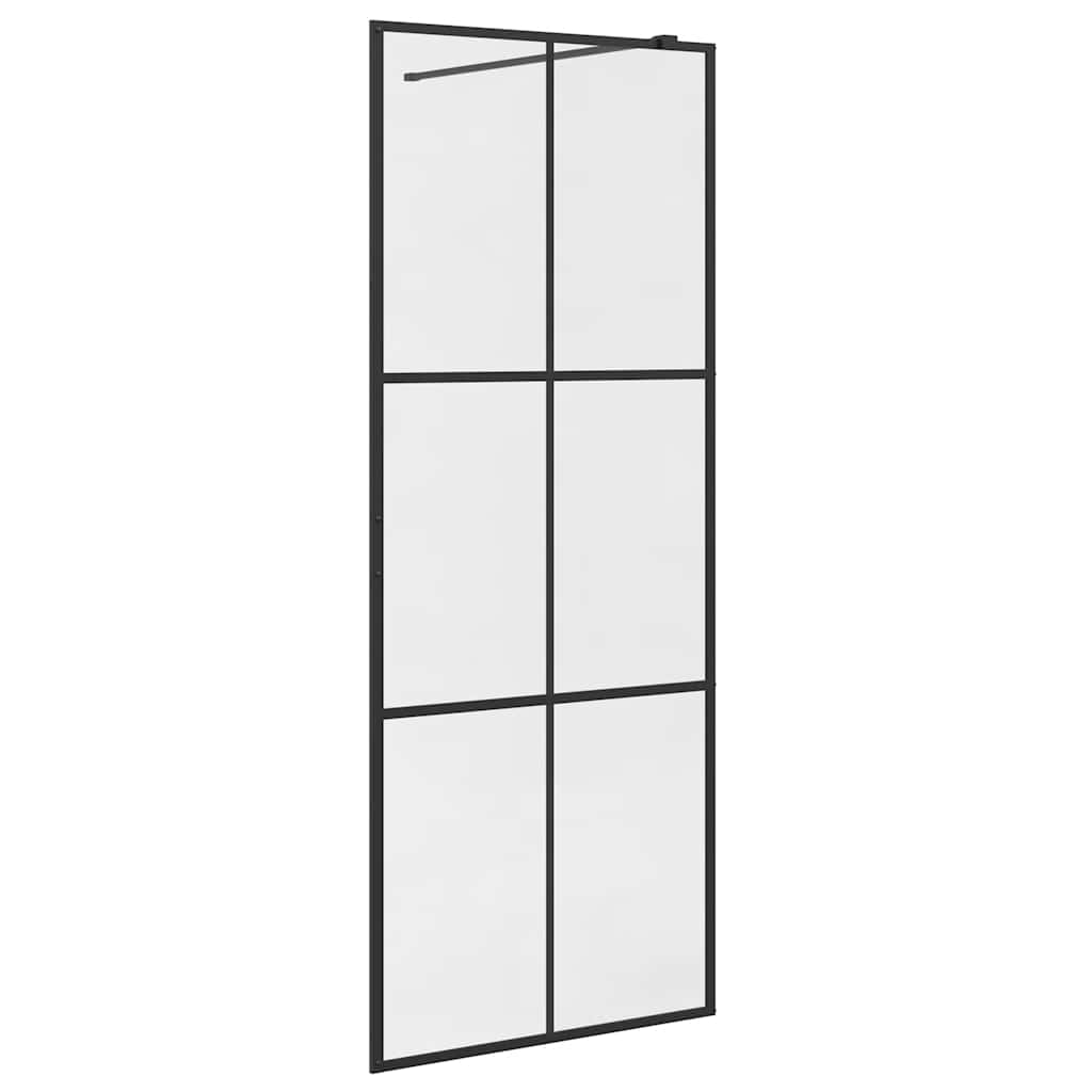 Duschwand für Begehbare Dusche mit Klarem ESG Glas 80x195 cm