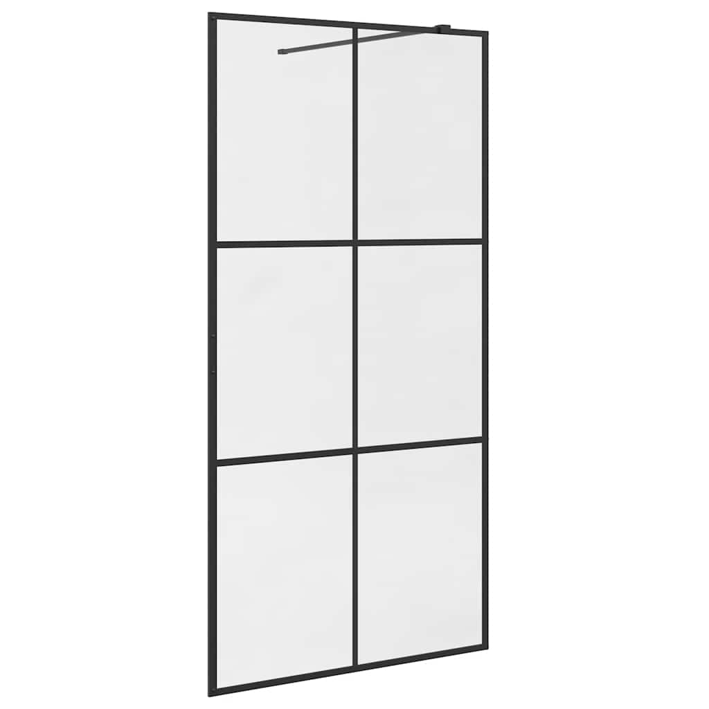 Duschwand für Begehbare Dusche mit Klarem ESG Glas 100x195 cm