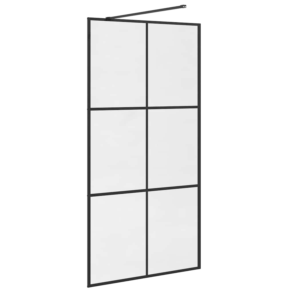 Duschwand für Begehbare Dusche mit Klarem ESG Glas 100x195 cm