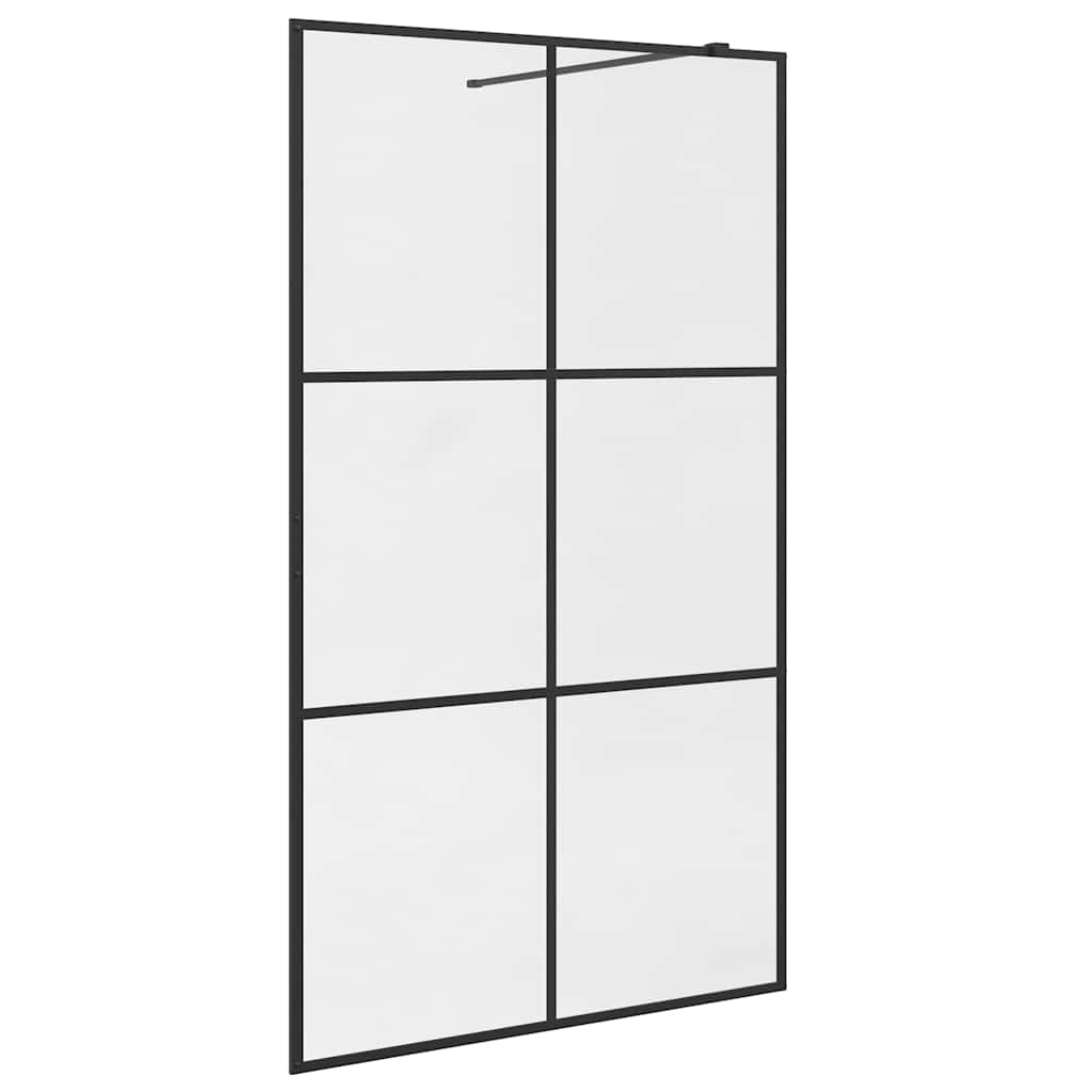 Duschwand für Begehbare Dusche mit Klarem ESG Glas 115x195 cm