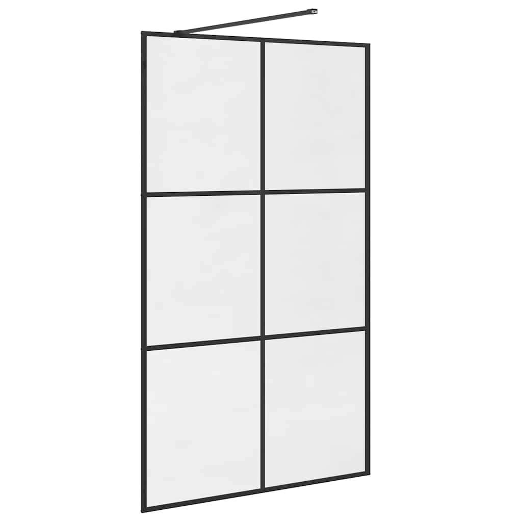 Duschwand für Begehbare Dusche mit Klarem ESG Glas 115x195 cm