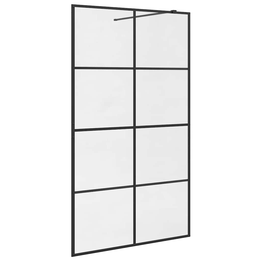 Duschwand für Begehbare Dusche mit Klarem ESG Glas 115x195 cm