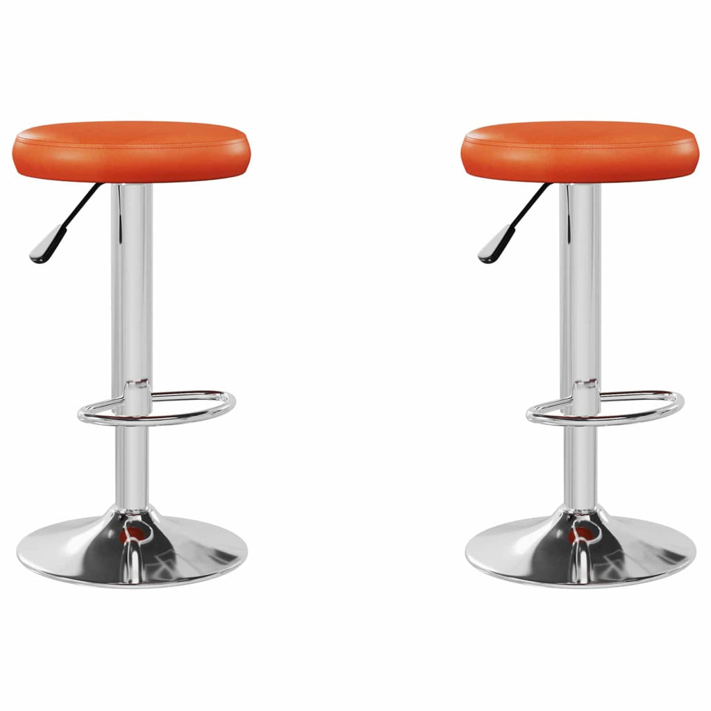 Barhocker 2 pcs 31 x 31 x 87 cm Kunstleder Drehbar