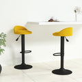 Barhocker 2 Stk. Gelb Samt