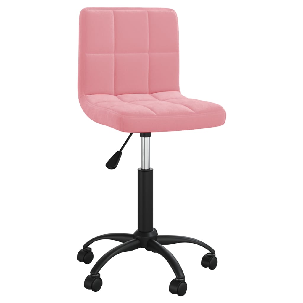 Bürostuhl Drehbar Rosa Samt