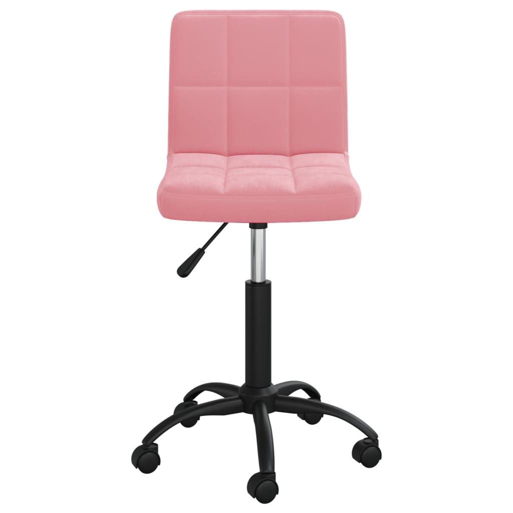 Bürostuhl Drehbar Rosa Samt