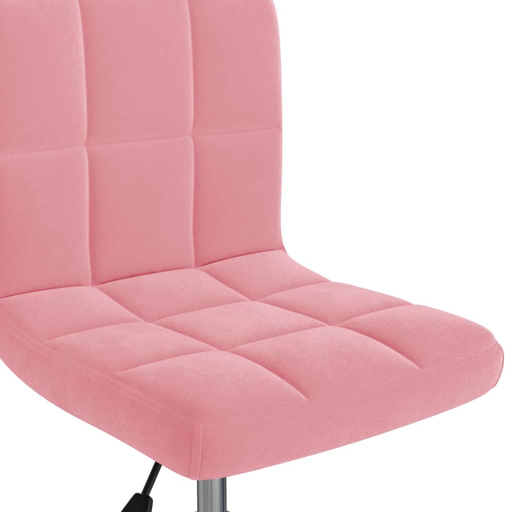 Bürostuhl Drehbar Rosa Samt