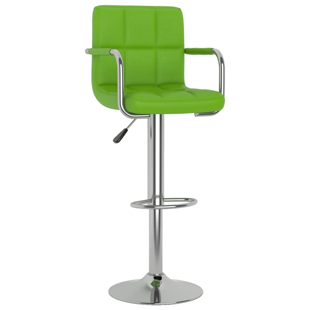 Barhocker 2 Stk. Grün Kunstleder