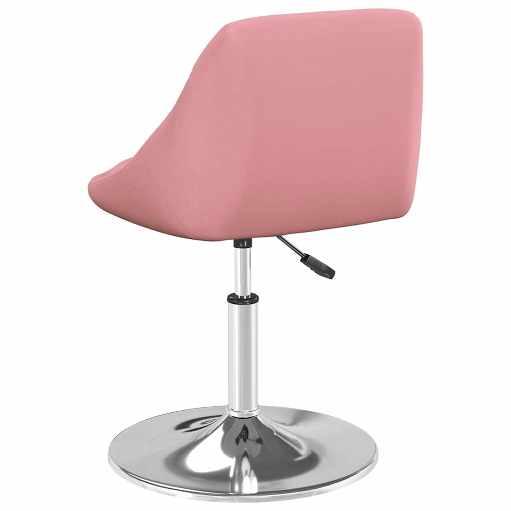Esszimmerstühle 2 Stk. Drehbar Rosa Samt