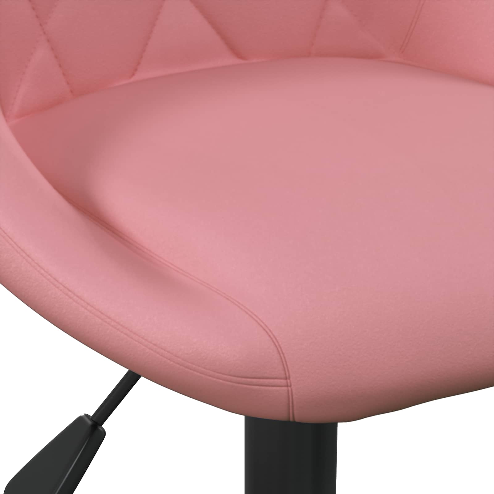 Barhocker Geometrisch Rosa 46 x 44 x (62,5-77,5) cm Kunstleder