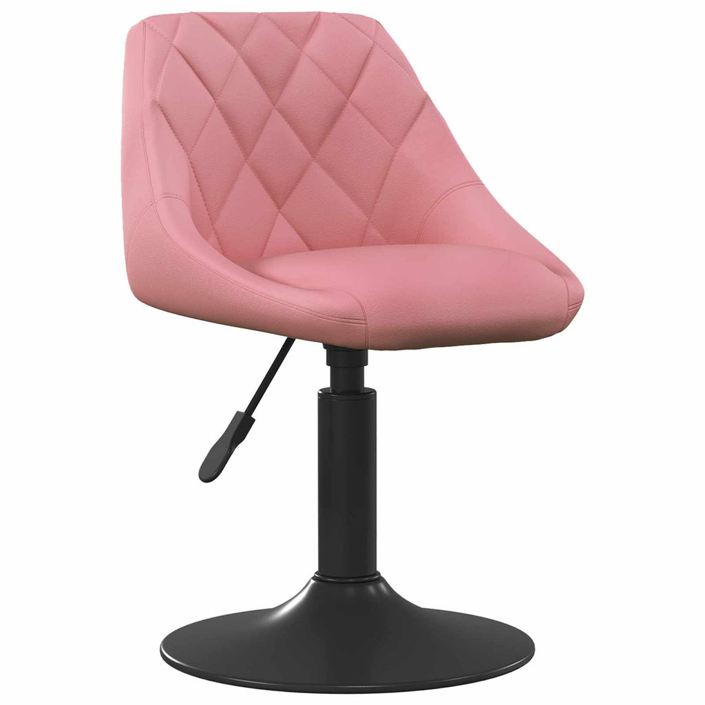 Barhocker Geometrisch Rosa 46 x 44 x (62,5-77,5) cm Kunstleder