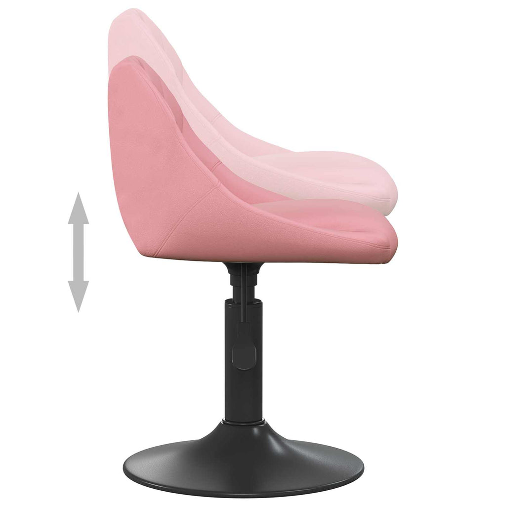 Barhocker Geometrisch Rosa 46 x 44 x (62,5-77,5) cm Kunstleder