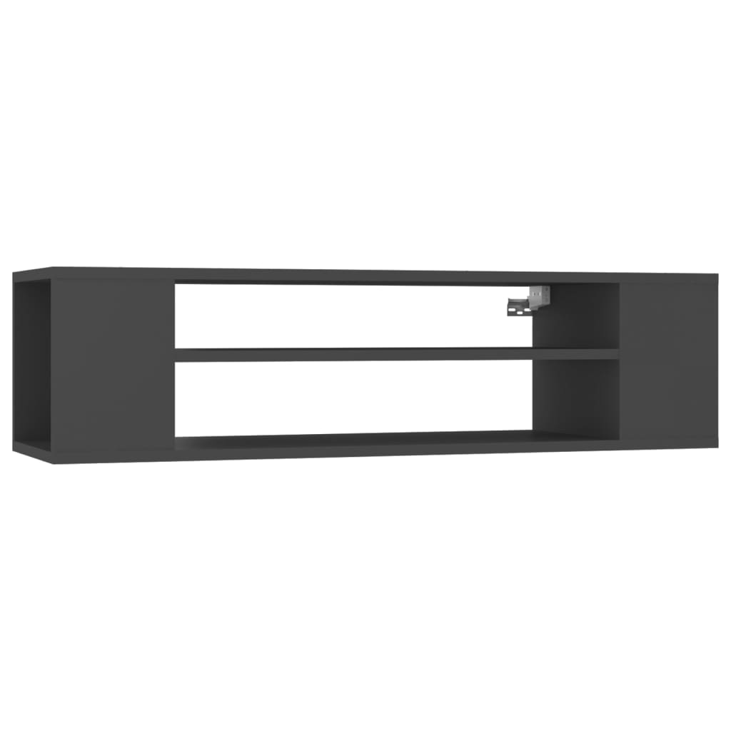 TV-Hängeschrank Grau 100x30x26,5 cm Holzwerkstoff