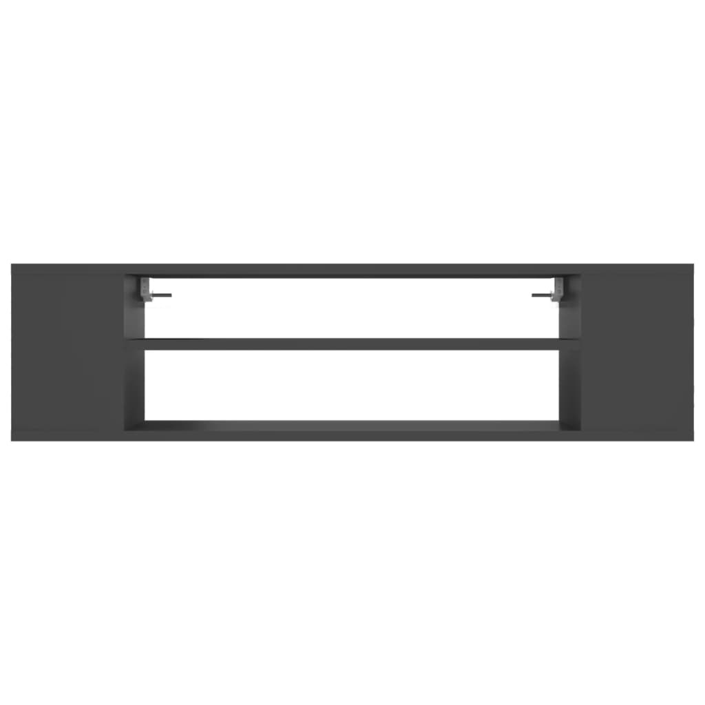 TV-Hängeschrank Grau 100x30x26,5 cm Holzwerkstoff