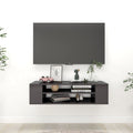 TV-Hängeschrank Hochglanz-Grau 100x30x26,5 cm Holzwerkstoff