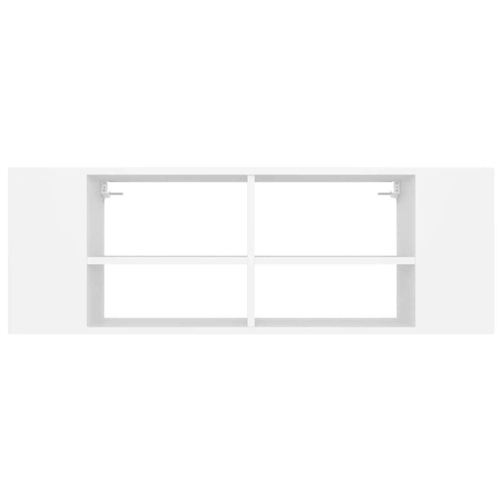 TV-Wandschrank Weiß 102x35x35 cm Holzwerkstoff