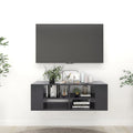 TV-Wandschrank Grau 102x35x35 cm Holzwerkstoff