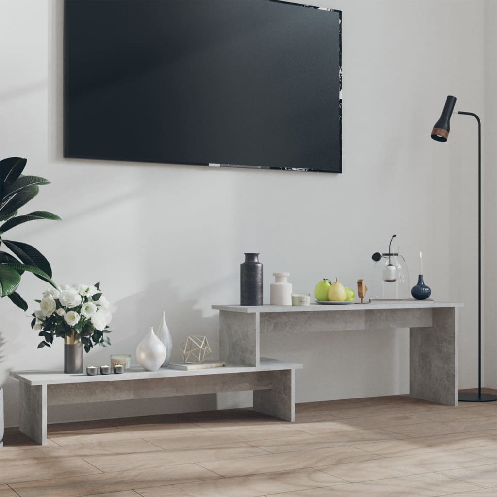 TV-Schrank Betongrau 180x30x43 cm Holzwerkstoff