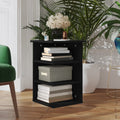 Beistellregal Schwarz 35x35x55 cm Holzwerkstoff