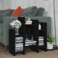 Regalschrank Schwarz 60x26x60 cm Holzwerkstoff