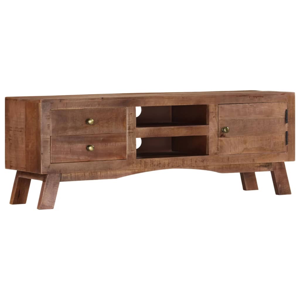 TV-Schrank 110x30x40 cm Raues Mangoholz
