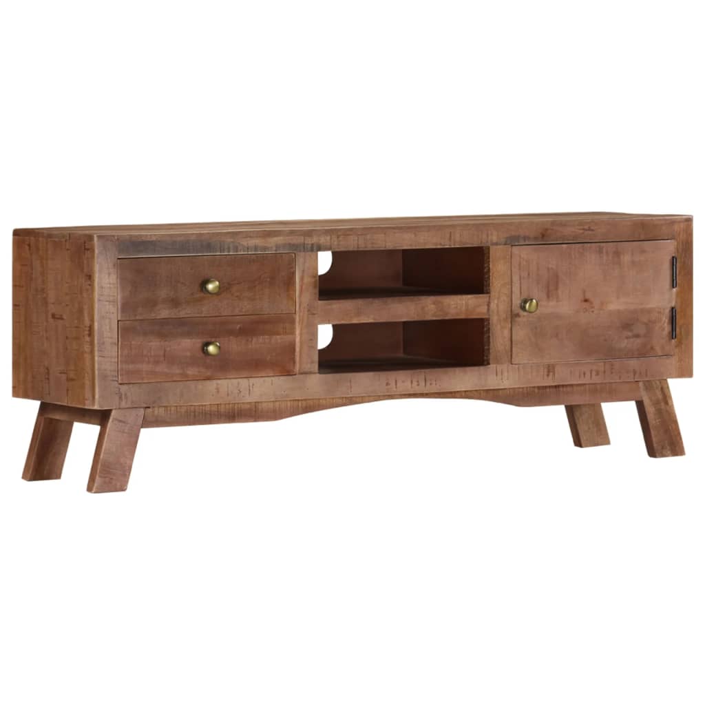 TV-Schrank 110x30x40 cm Raues Mangoholz