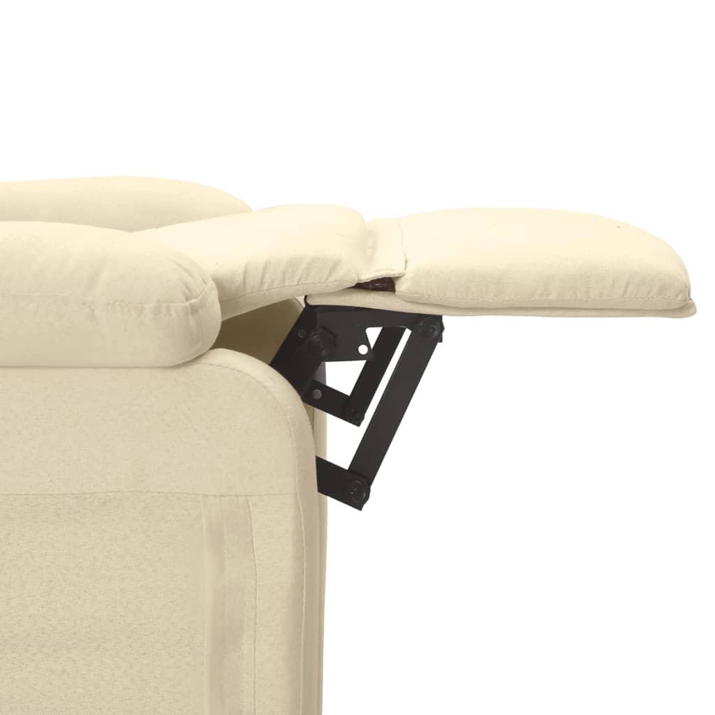 Massagesessel Elektrisch Creme Stoff