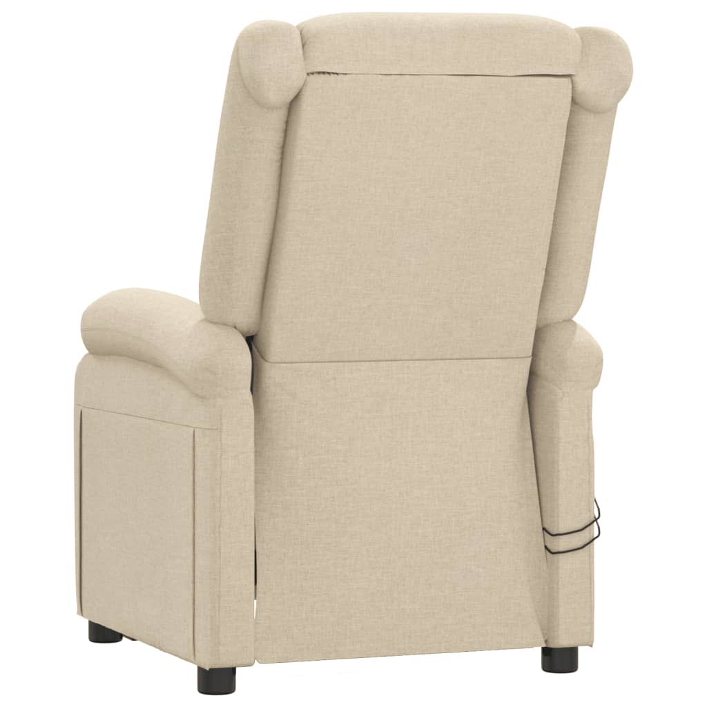 Massagesessel Elektrisch Creme Stoff