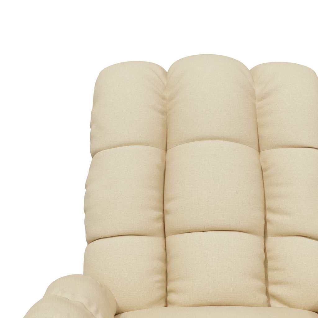 Massagesessel Elektrisch Creme Stoff
