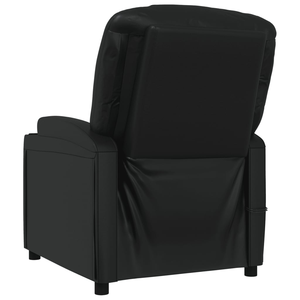 Massagesessel Elektrisch Schwarz Kunstleder