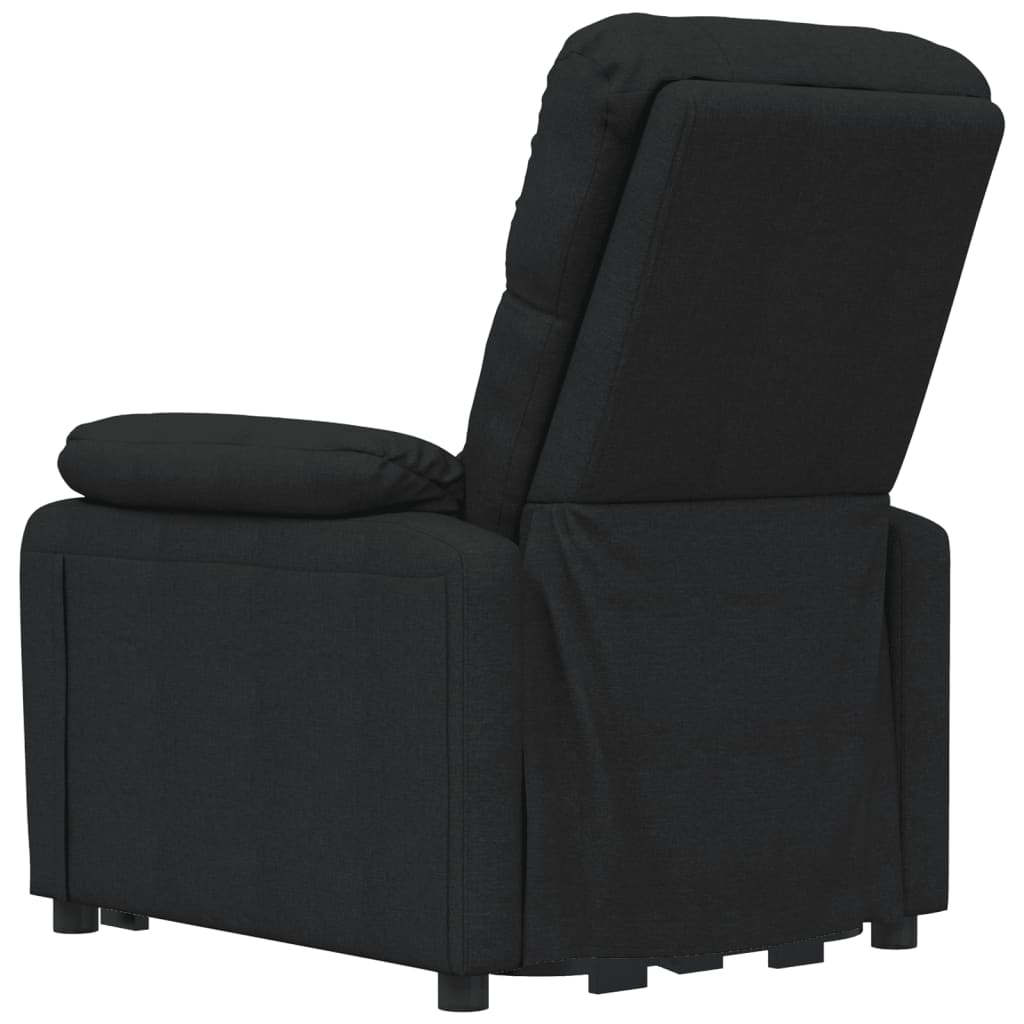 Massagesessel Elektrisch Schwarz Stoff