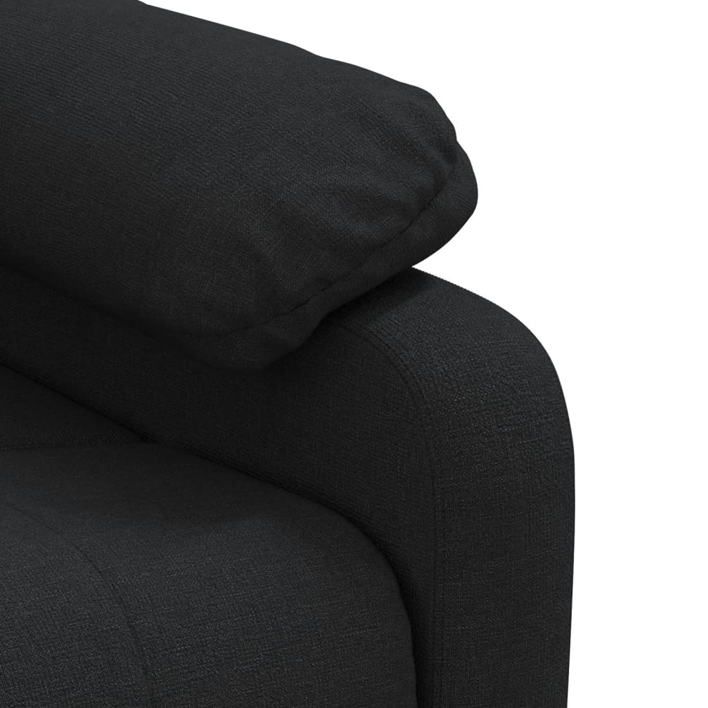 Massagesessel Elektrisch Schwarz Stoff