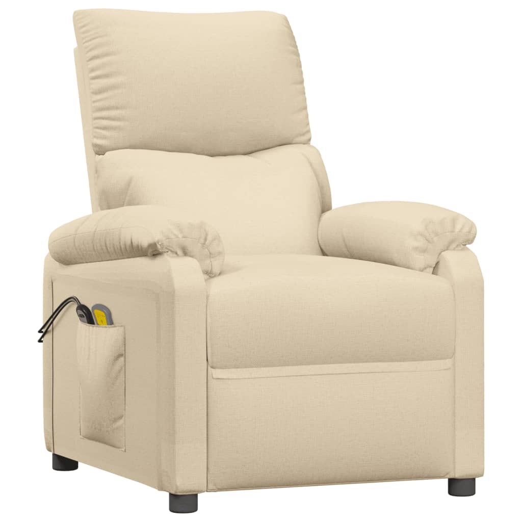 Massagesessel Elektrisch Creme Stoff