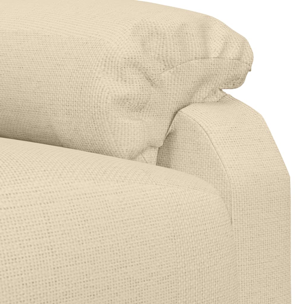 Massagesessel Elektrisch Creme Stoff