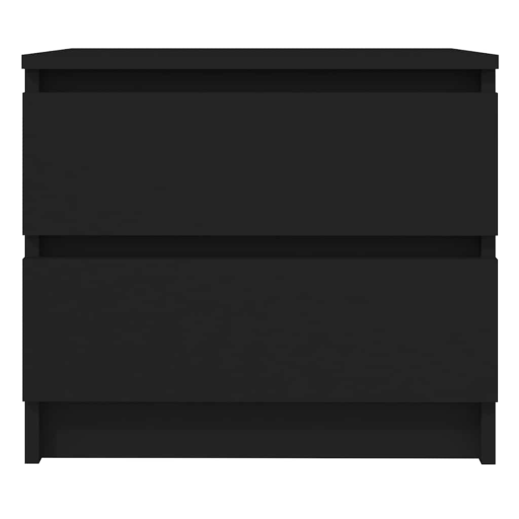 Nachttisch Schwarz 50x39x43,5 cm Holzwerkstoff