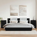 Nachttische 2 Stk. Schwarz 40x35x62,5 cm Holzwerkstoff