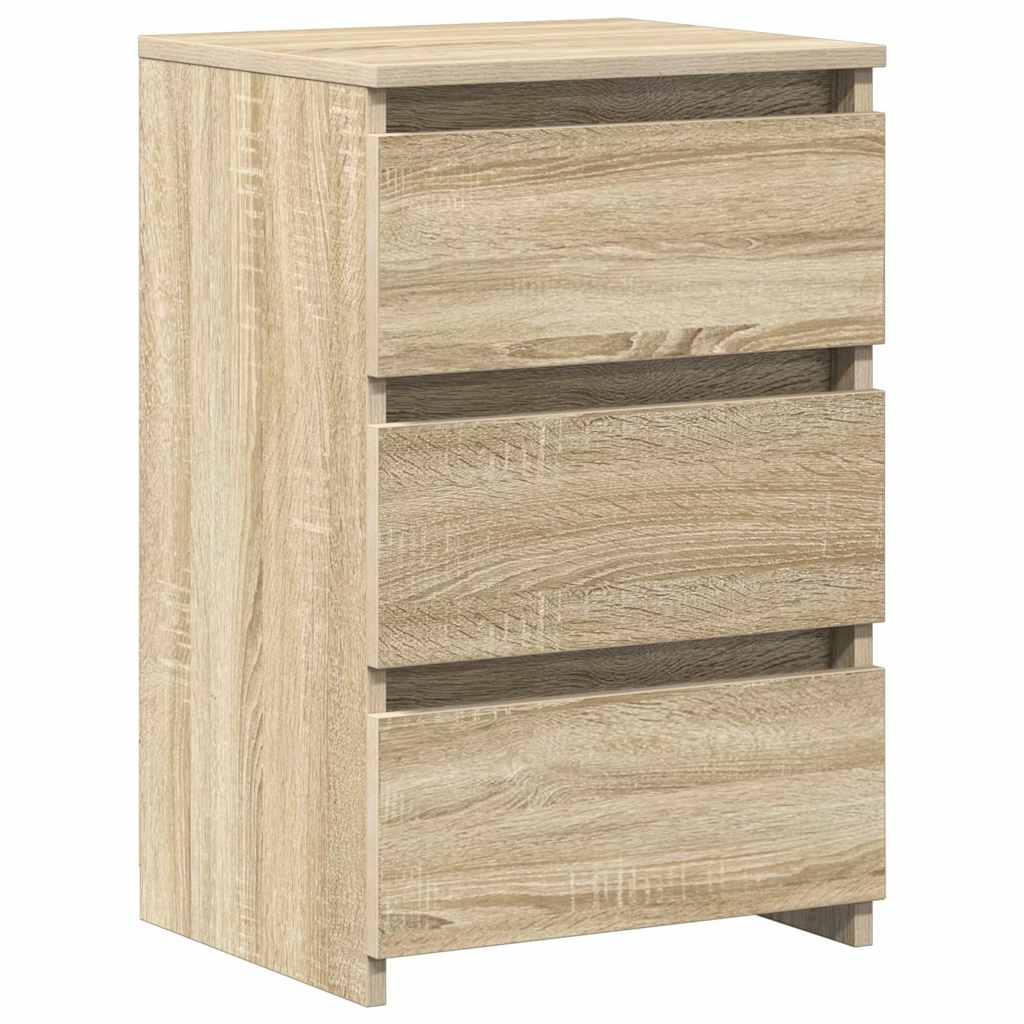 Nachttische 2 Stk. Sonoma-Eiche 40x35x62,5 cm Holzwerkstoff