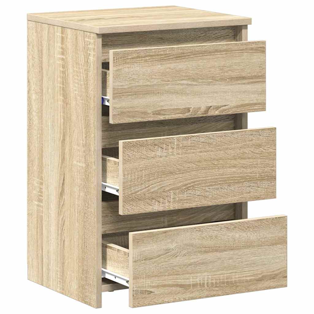 Nachttische 2 Stk. Sonoma-Eiche 40x35x62,5 cm Holzwerkstoff